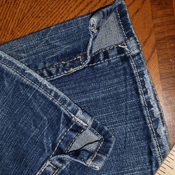 SILVER Twisted Boot Cut Distressed Jeans Size 36x31.5 - Picture 8 of 10